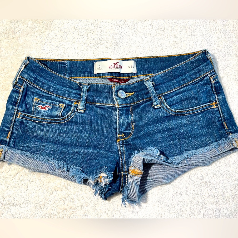 Hollister denim shorts size 0